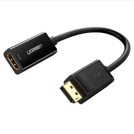 Адаптер UGREEN MM137 DisplayPort to HDMI Female Converter 4K*2K@30Hz Black (40363)